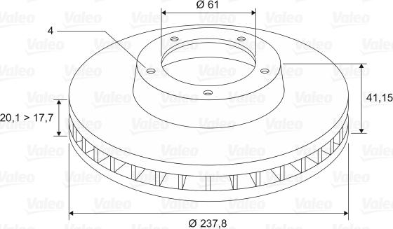 Valeo 186229 - Kočioni disk www.molydon.hr