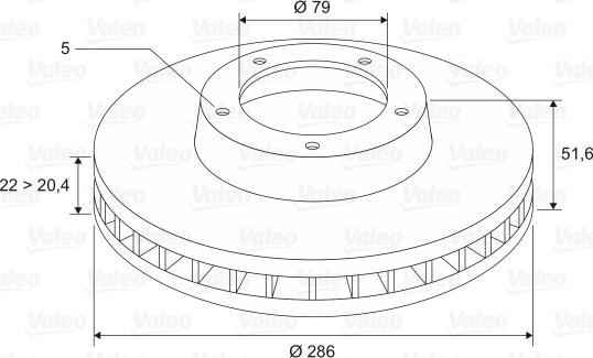 Valeo 186275 - Kočioni disk www.molydon.hr