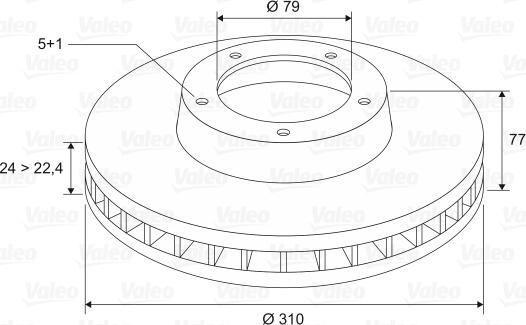 Valeo 186732 - Kočioni disk www.molydon.hr