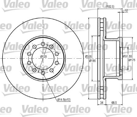 Valeo 187043 - Kočioni disk www.molydon.hr