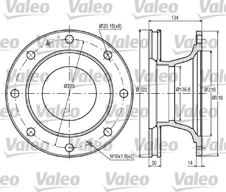 Valeo 187060 - Kočioni disk www.molydon.hr