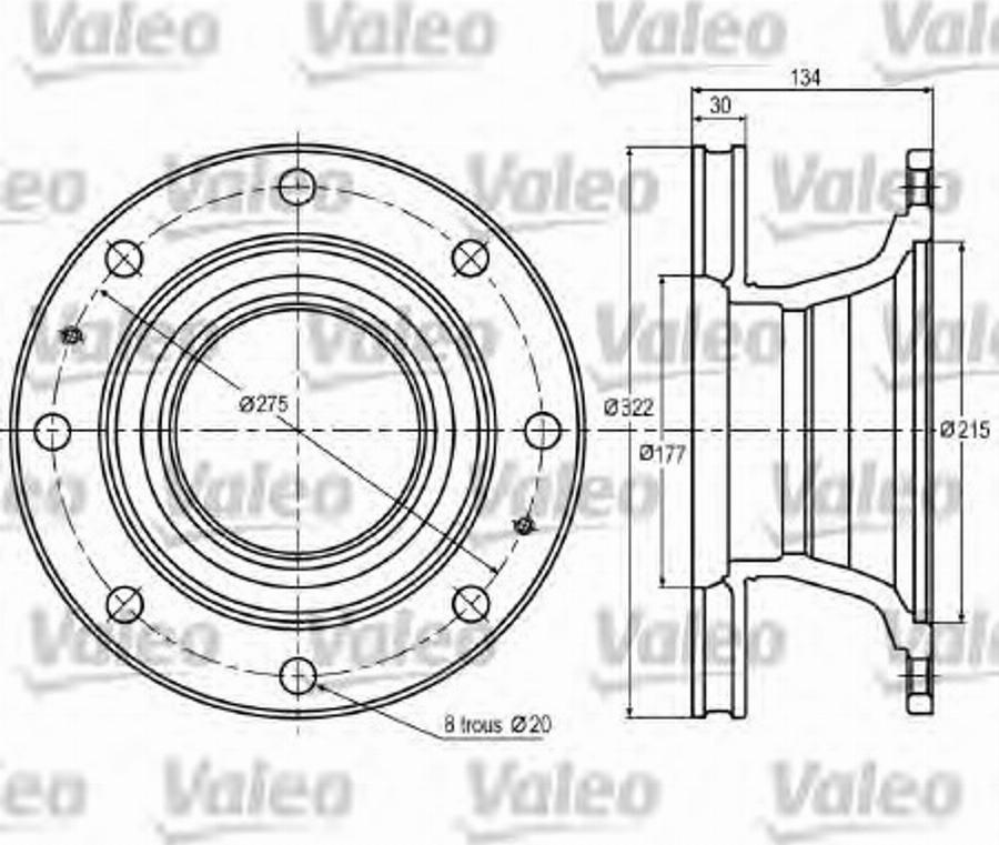 Valeo 187 004 - Kočioni disk www.molydon.hr