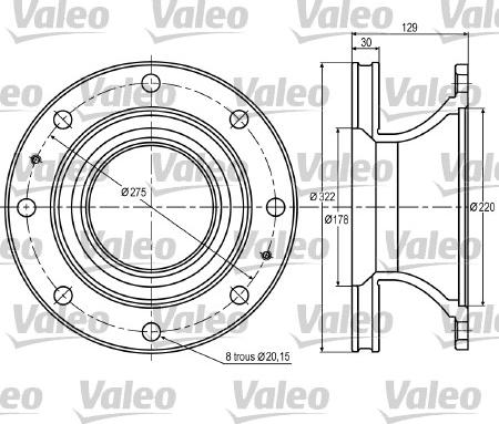 Valeo 187005 - Kočioni disk www.molydon.hr