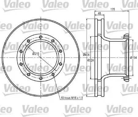 Valeo 187013 - Kočioni disk www.molydon.hr