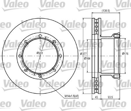 Valeo 187084 - Kočioni disk www.molydon.hr