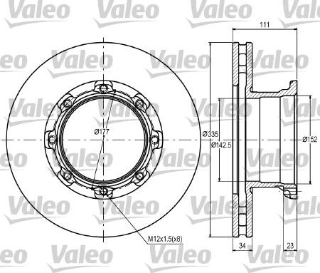 Valeo 187083 - Kočioni disk www.molydon.hr