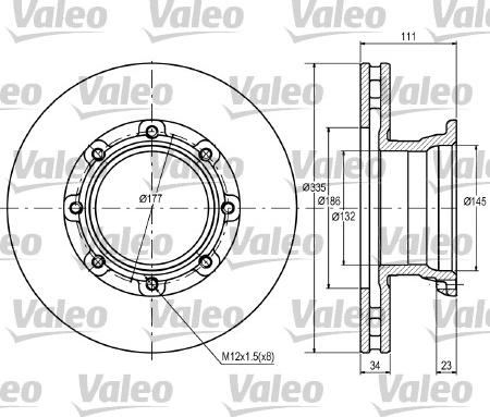 Valeo 187082 - Kočioni disk www.molydon.hr