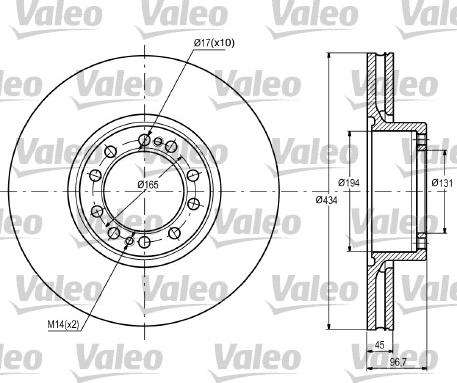 Valeo 187087 - Kočioni disk www.molydon.hr