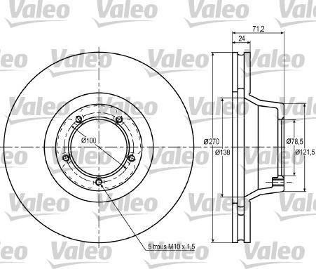 Valeo 187030 - Kočioni disk www.molydon.hr