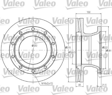 Valeo 187021 - Kočioni disk www.molydon.hr