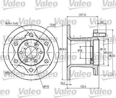 Valeo 187028 - Kočioni disk www.molydon.hr