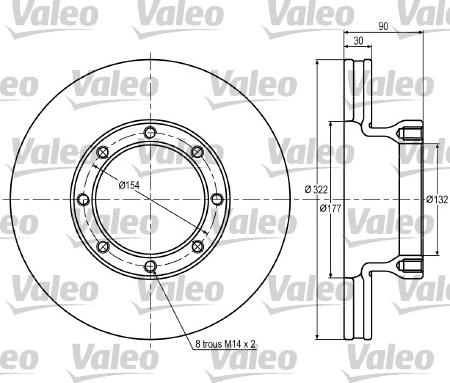 Valeo 187027 - Kočioni disk www.molydon.hr