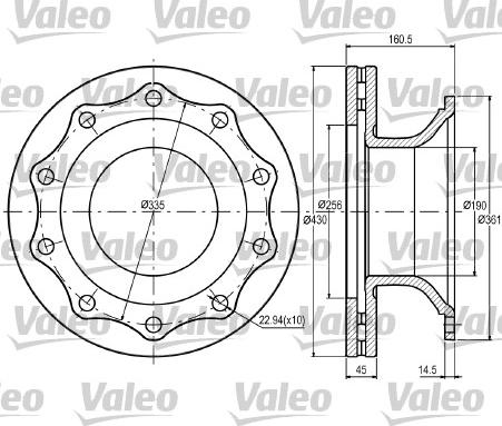 Valeo 187072 - Kočioni disk www.molydon.hr