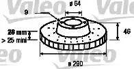 Valeo 187155 - Kočioni disk www.molydon.hr