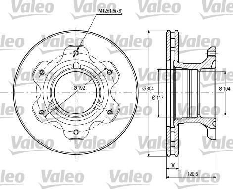 Valeo 187107 - Kočioni disk www.molydon.hr