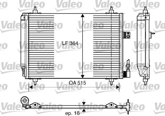 Valeo 814066 - Kondenzator, klima-Uređaj www.molydon.hr