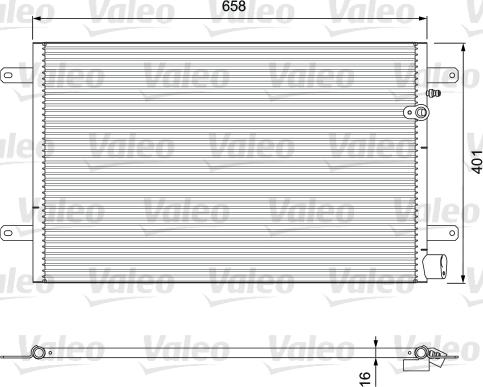 Valeo 814004 - Kondenzator, klima-Uređaj www.molydon.hr