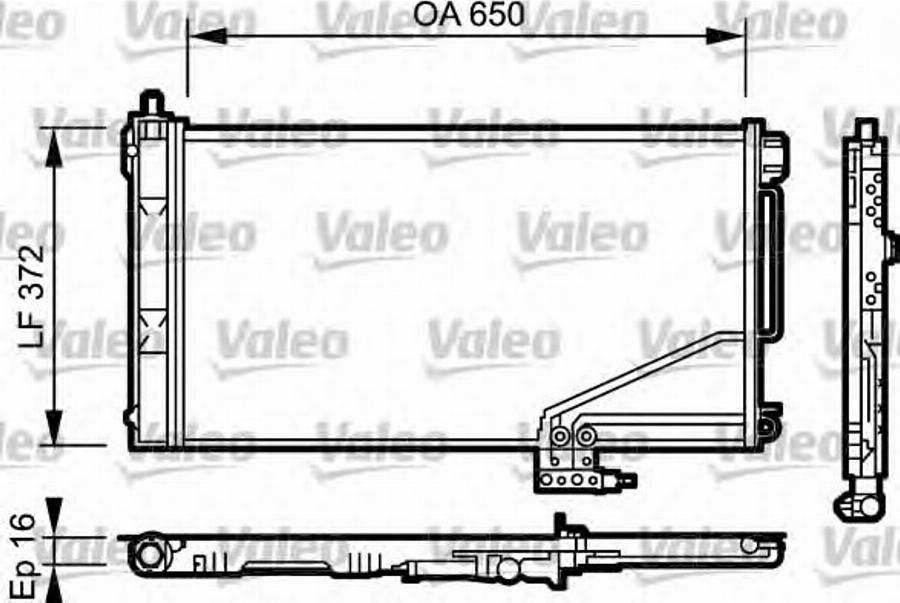 Valeo 814001 - Kondenzator, klima-Uređaj www.molydon.hr