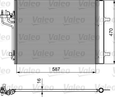 Valeo 814021 - Kondenzator, klima-Uređaj www.molydon.hr