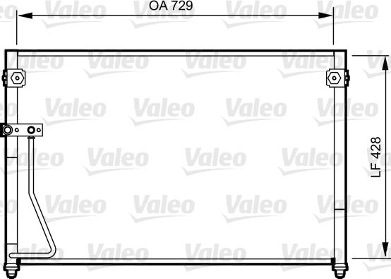 Valeo 814261 - Kondenzator, klima-Uređaj www.molydon.hr