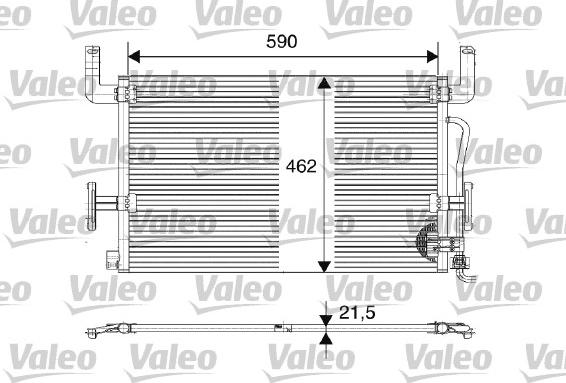 Valeo 816980 - Kondenzator, klima-Uređaj www.molydon.hr