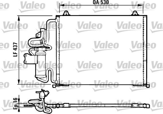 Valeo 816987 - Kondenzator, klima-Uređaj www.molydon.hr