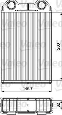 Valeo 811533 - Izmjenjivač topline, grijanje unutrasnjeg prostora www.molydon.hr