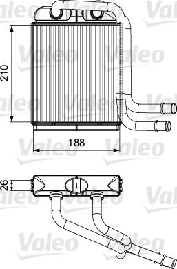 Valeo 811524 - Izmjenjivač topline, grijanje unutrasnjeg prostora www.molydon.hr