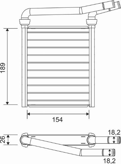 Valeo 811626 - Izmjenjivač topline, grijanje unutrasnjeg prostora www.molydon.hr