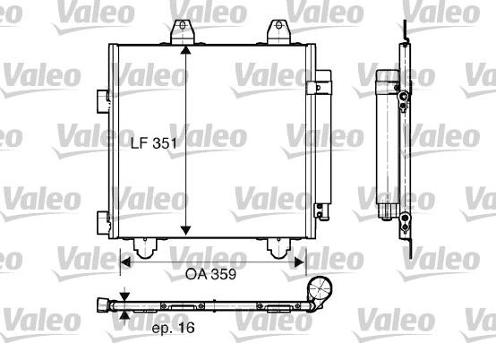 Valeo 818014 - Kondenzator, klima-Uređaj www.molydon.hr