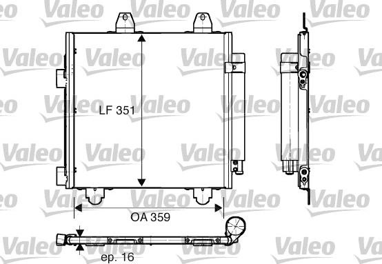 Valeo 818013 - Kondenzator, klima-Uređaj www.molydon.hr