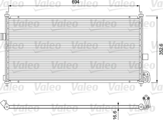 Valeo 818026 - Kondenzator, klima-Uređaj www.molydon.hr