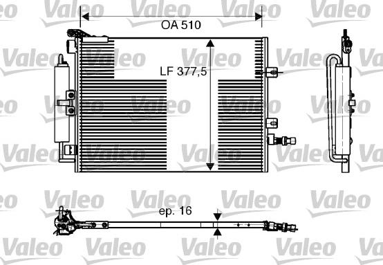 Valeo 818165 - Kondenzator, klima-Uređaj www.molydon.hr