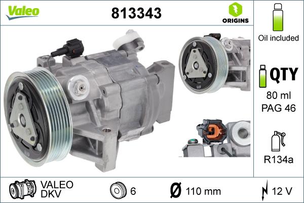 Valeo 813343 - Kompresor, klima-Uređaj www.molydon.hr