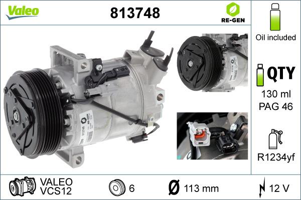 Valeo 813748 - Kompresor, klima-Uređaj www.molydon.hr