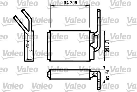 Valeo 812154 - Izmjenjivač topline, grijanje unutrasnjeg prostora www.molydon.hr