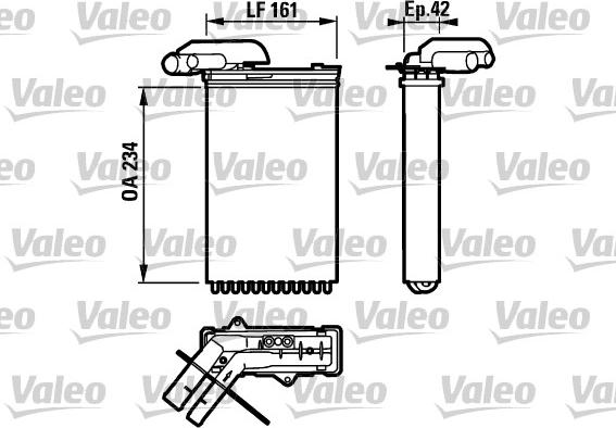 Valeo 812158 - Izmjenjivač topline, grijanje unutrasnjeg prostora www.molydon.hr