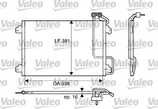 Valeo 817509 - Kondenzator, klima-Uređaj www.molydon.hr