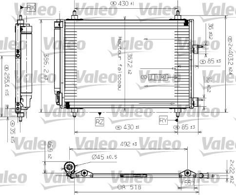 Valeo 817524 - Kondenzator, klima-Uređaj www.molydon.hr