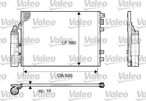 Valeo 817661 - Kondenzator, klima-Uređaj www.molydon.hr