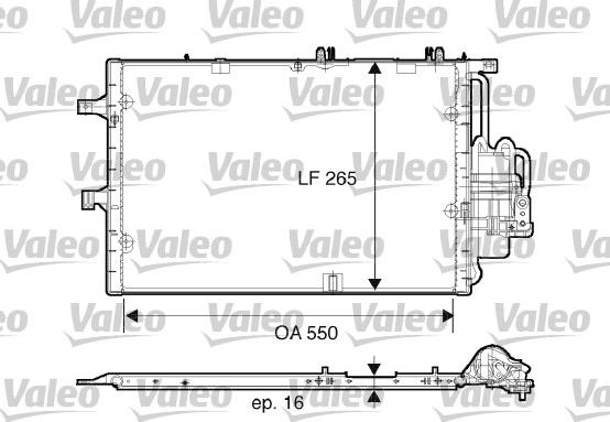 Valeo 817610 - Kondenzator, klima-Uređaj www.molydon.hr