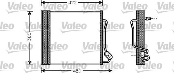 Valeo 817801 - Kondenzator, klima-Uređaj www.molydon.hr