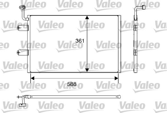 Valeo 817245 - Kondenzator, klima-Uređaj www.molydon.hr