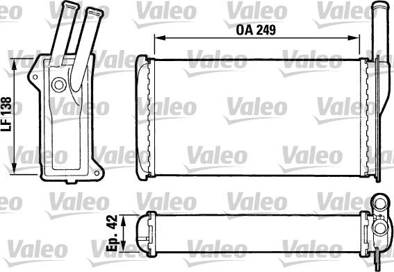 Valeo 883742 - Izmjenjivač topline, grijanje unutrasnjeg prostora www.molydon.hr