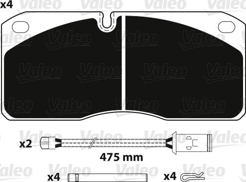 Valeo 882258 - Komplet Pločica, disk-kočnica www.molydon.hr