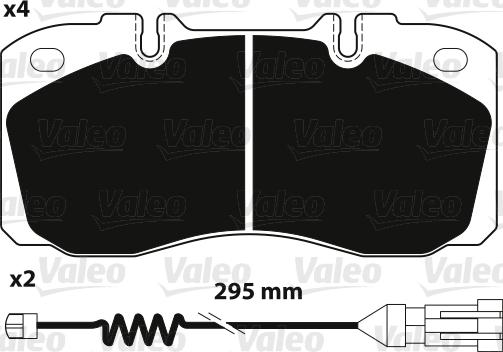 Valeo 882234 - Komplet Pločica, disk-kočnica www.molydon.hr