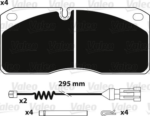 Valeo 882236 - Komplet Pločica, disk-kočnica www.molydon.hr