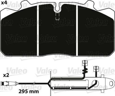 Valeo 882238 - Komplet Pločica, disk-kočnica www.molydon.hr