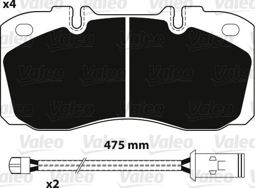 Valeo 882233 - Komplet Pločica, disk-kočnica www.molydon.hr