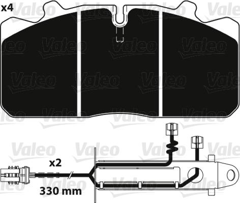 Valeo 882229 - Komplet Pločica, disk-kočnica www.molydon.hr